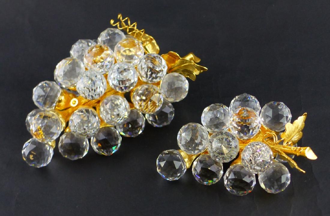 2pc SWAROVSKI CRYSTAL GRAPE CLUSTER FIGURES (1 of 8)