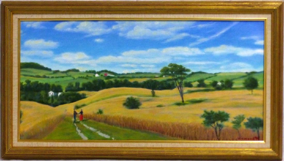 3pc FRANKLIN HOWARD OIL PAINTINGS OF LANDSCAPES (1 of 16)