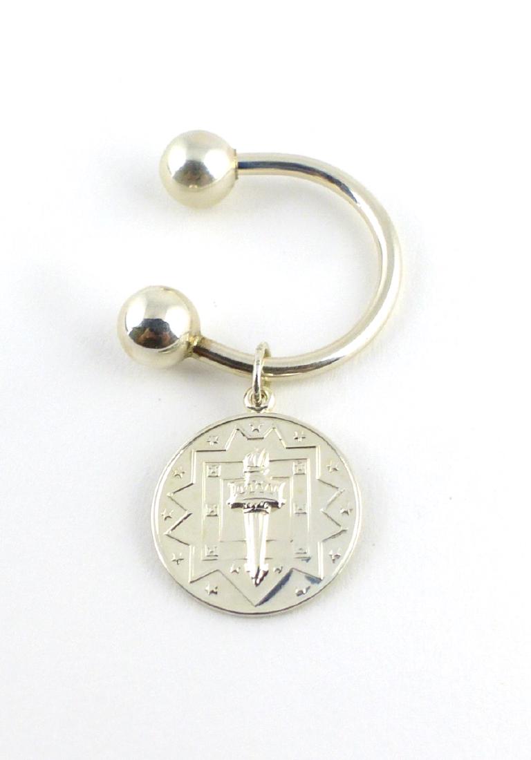 TIFFANY & CO 'LIBERTY TORCH' STERLING KEY RING (1 of 3)