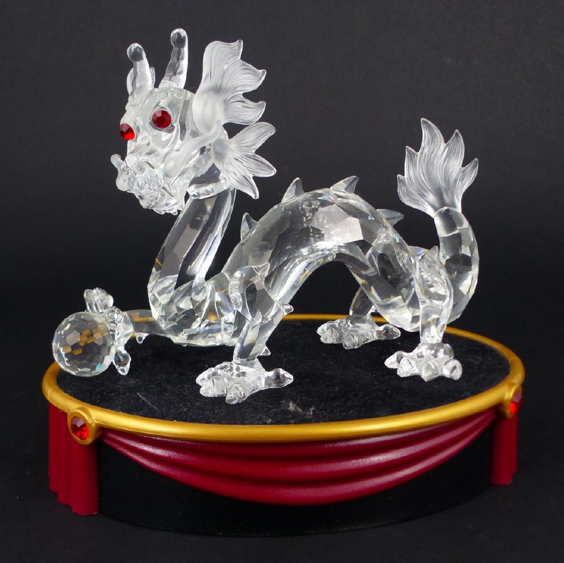 SWAROVSKI CRYSTAL DRAGON w STAND (1 of 5)