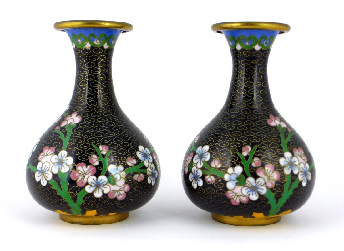PR CHINESE CLOISONNE VASES (1 of 7)