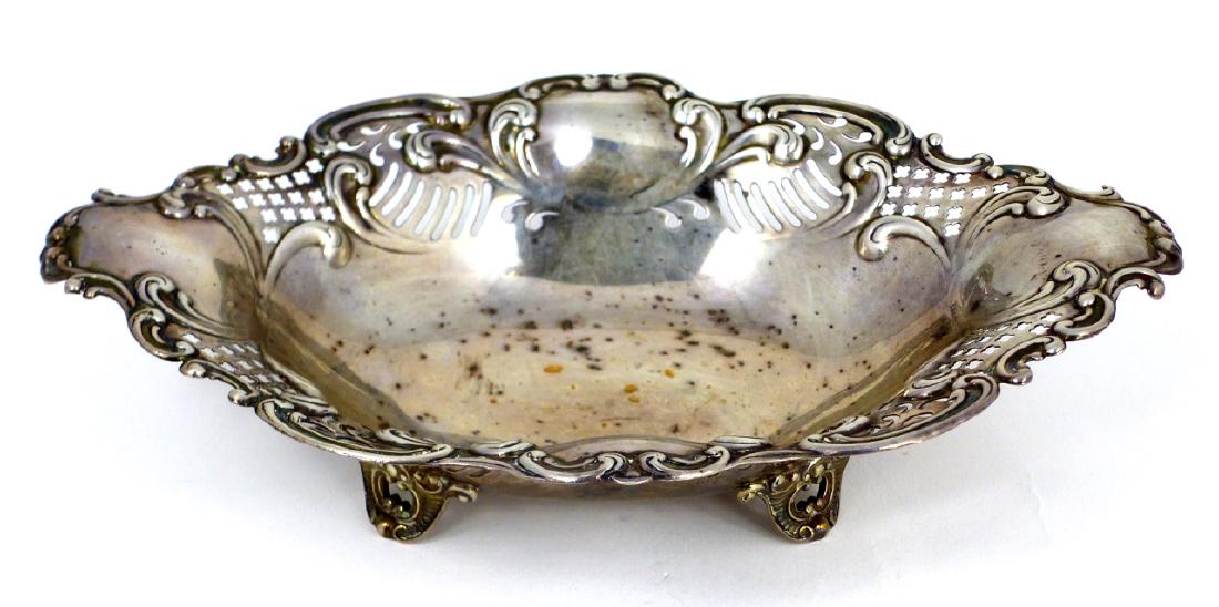GORHAM RETICULATED STERLING SILVER BON BON DISH (1 of 7)