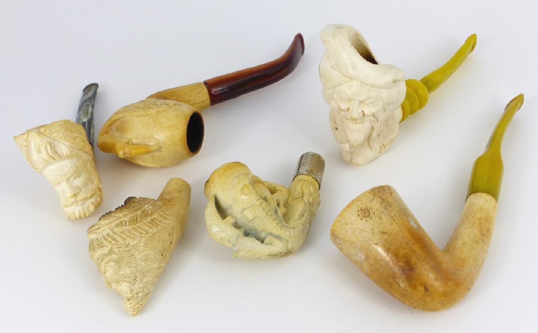 6pc MEERSCHAUM PIPES (1 of 8)