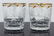 4pc MOSER OLD FASHIONED GILT CRYSTAL TUMBLERS - 2