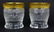4pc MOSER OLD FASHIONED GILT CRYSTAL TUMBLERS - 8