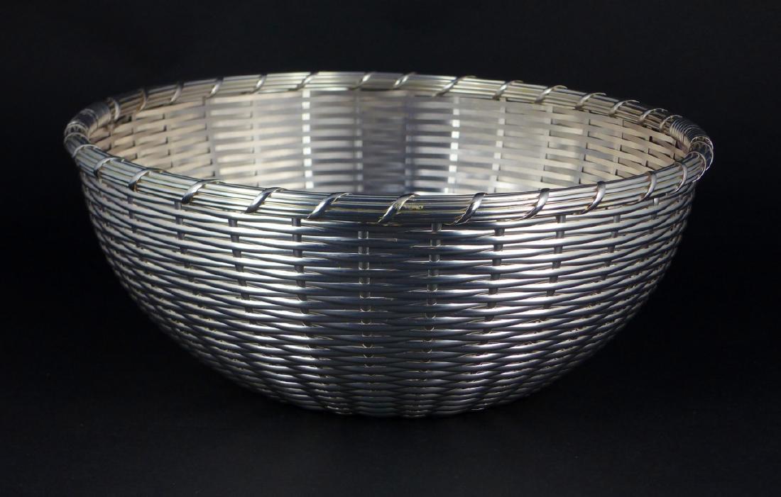 CHRISTOFLE SILVER PLATED WOVEN BASKET (1 of 5)