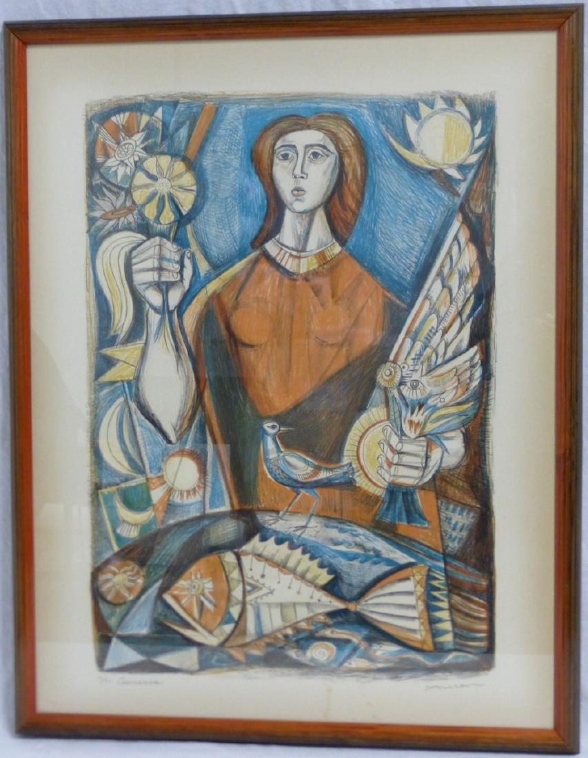 IRVING AMEN 'GENESIS' COLOR LITHOGRAPH (1 of 5)