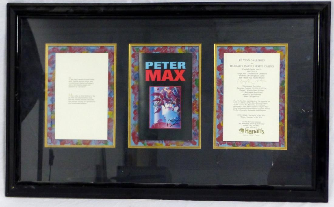 PETER MAX HAND SIGNED INVITATION (1 of 5)