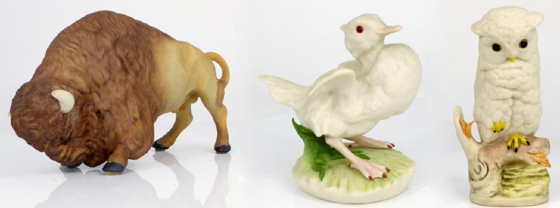 3pc CYBIS PORCELAIN FIGURINES BISON, OWL & DUCK (1 of 20)