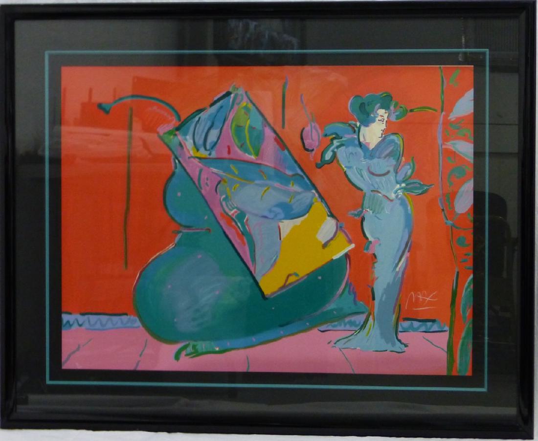 PETER MAX 'LADY WITH FLOATING VASE' SERIGRAPH (1 of 6)