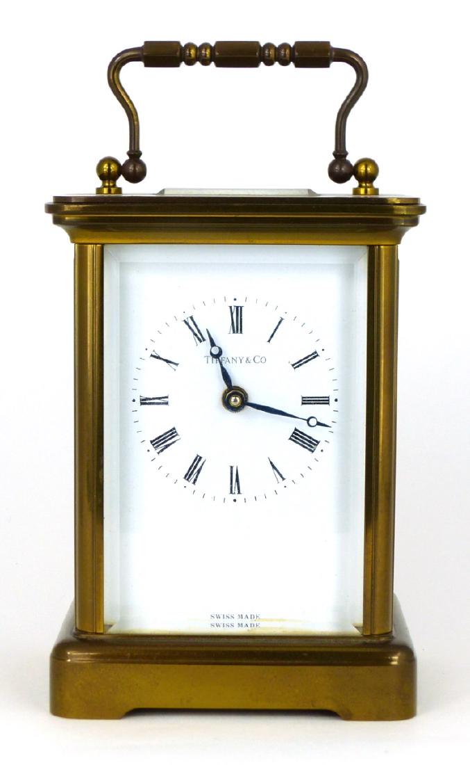 MATTHEW NORMAN TIFFANY & CO BRASS CARRIAGE CLOCK (1 of 9)