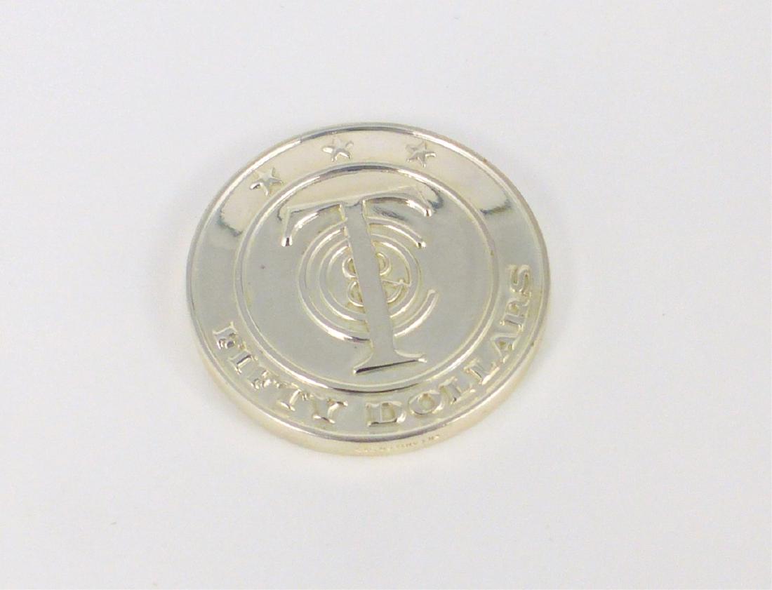 TIFFANY MONEY 50ドルコイン TIFFANY STERLING SILVER 50 DOLLAR REDEEMABLE IN MERCHANDISE