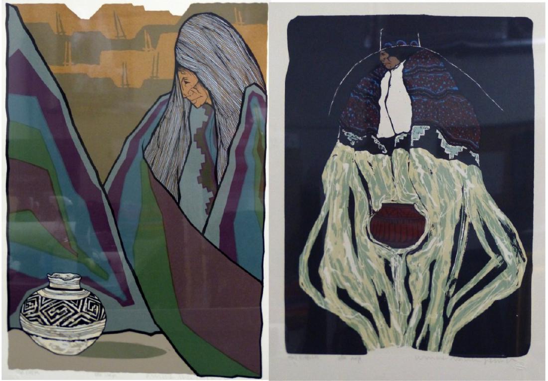 2pc AMADO PENA NATIVE AMERICAN LITHOGRAPHS (1 of 12)