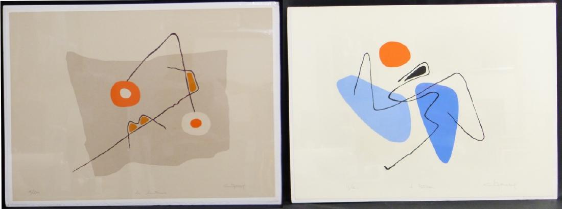 2pc LIONEL CHAUVE LITHOGRAPHS (1 of 11)