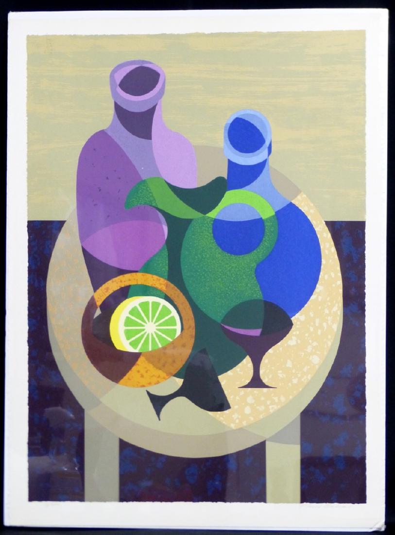FLAVIO CABRAL MODERNIST STILL LIFE SERIGRAPH (1 of 4)