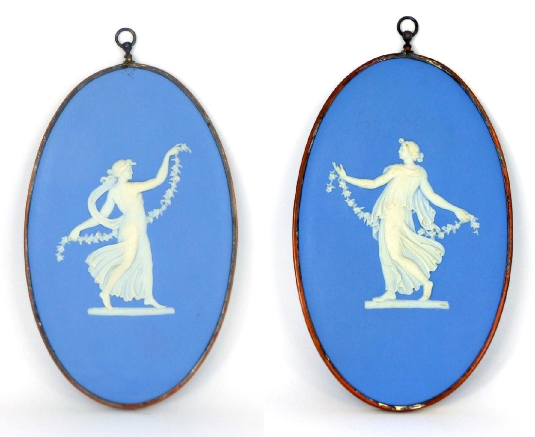 PR WEDGWOOD BLUE JASPERWARE PLAQUES (1 of 7)
