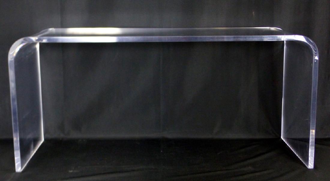 LUCITE WATERFALL STYLE COCKTAIL TABLE (1 of 6)