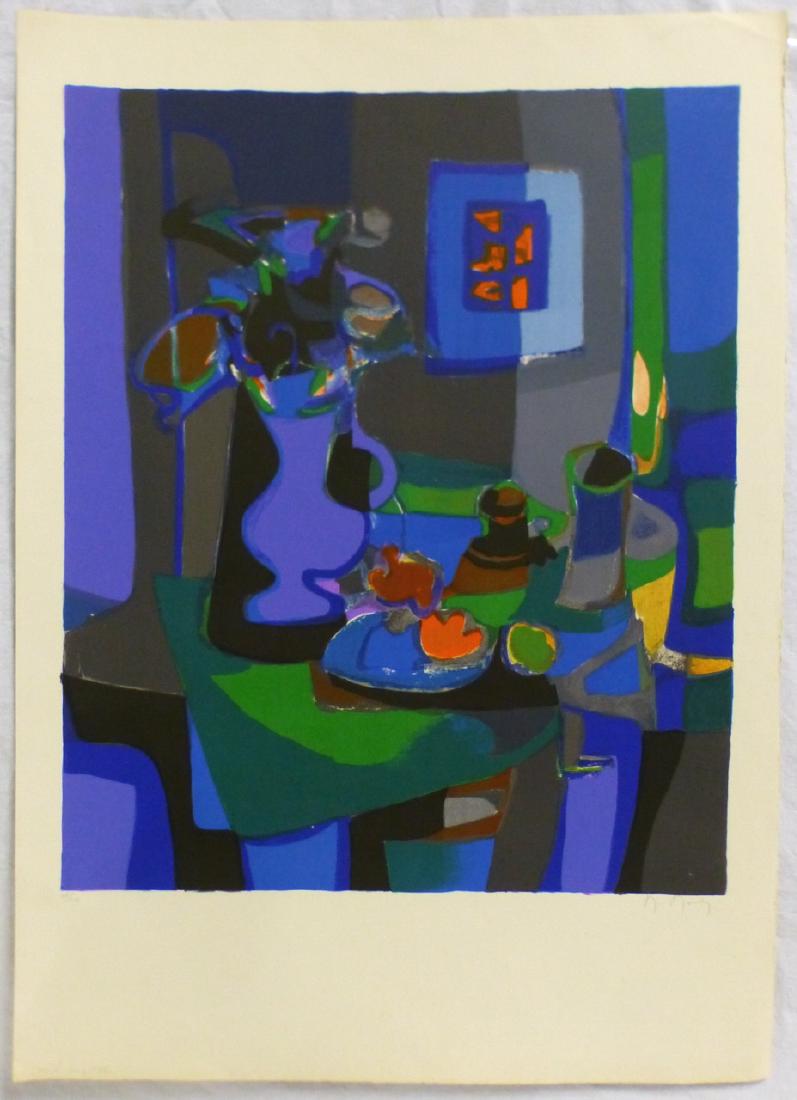 MARCEL MOULY 'BOUQUET BLEU' LITHOGRAPH (1 of 4)