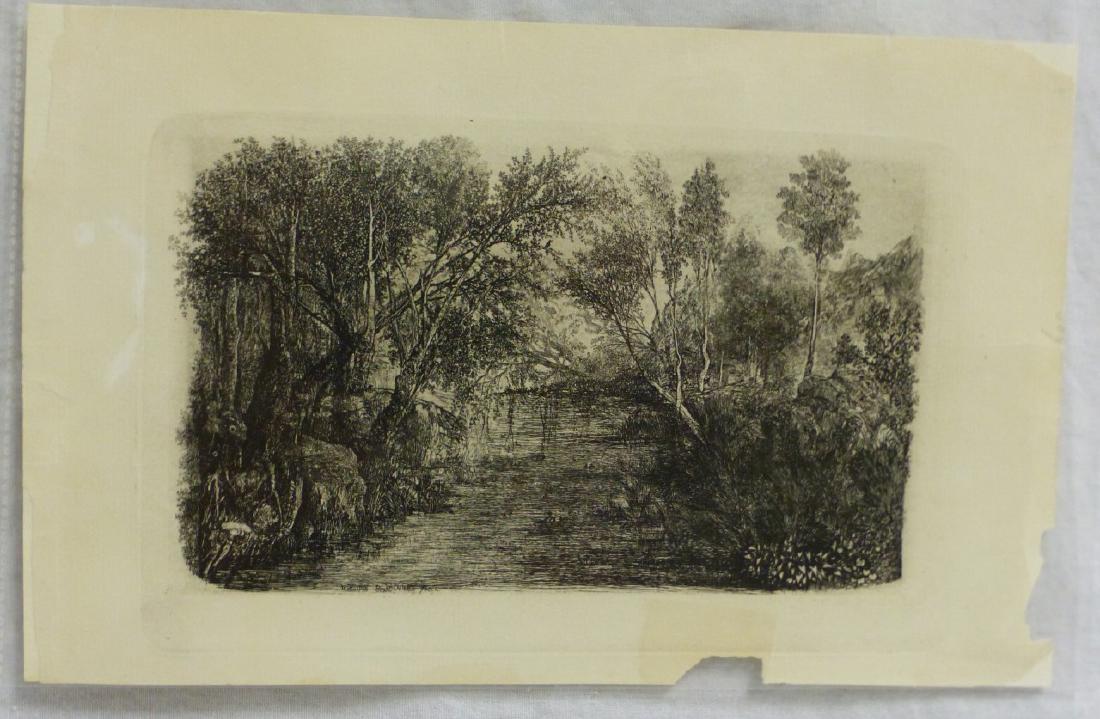 RUDOLPHE BRESDIN ETCHING OF LANDSCAPE (1 of 3)