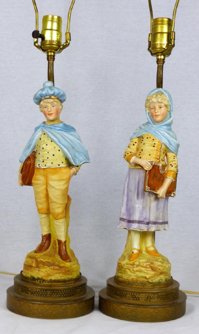 PR PORCELAIN FIGURAL LAMPS (1 of 9)