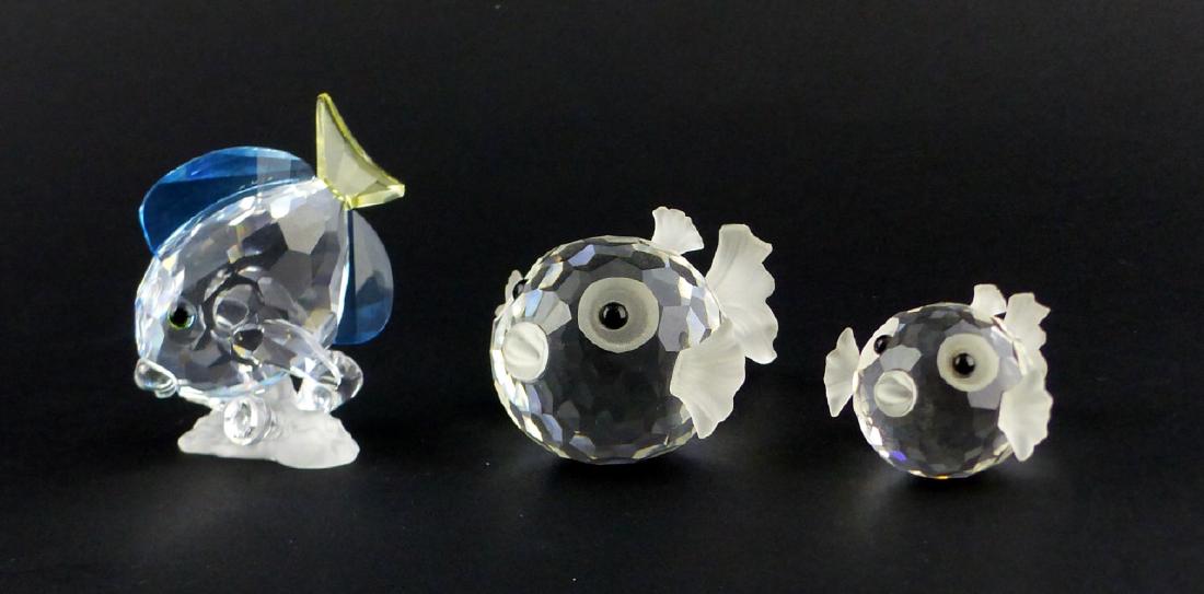 3pc SWAROVSKI CRYSTAL FISH (1 of 5)