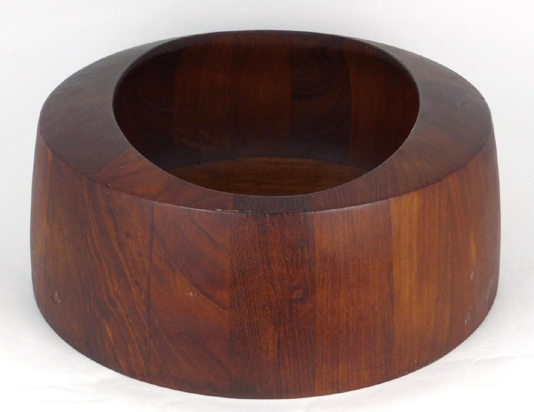 DANSK DANISH STAVED TEAK SALAD BOWL (1 of 6)