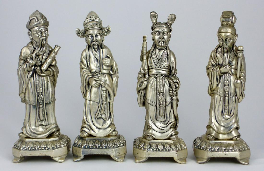 4pc ITALIAN PEWTER CHINESE IMMORTAL FIGURES (1 of 5)