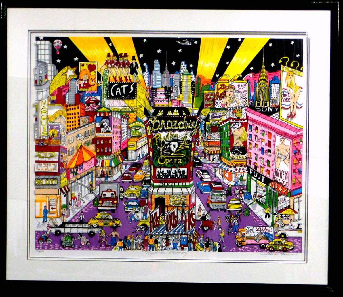チャールズファジーノ　A Night On Broadway チャールズ・ファジーノ「Night on Broadway」3Dシルク