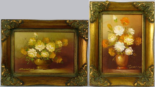 Pr Robert Cox Still Life Oil Paintings On Board Feb 23 2019 Antiques Modern Auction Gallery In Fl