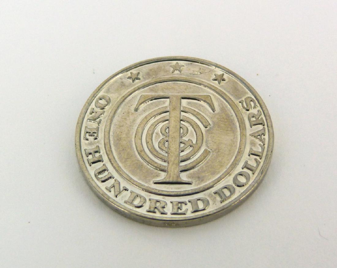 Tiffany & Co Sterling $100 'tiffany Money' Coin