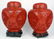PR CHINESE CINNABAR STYLE GINGER JARS - 4