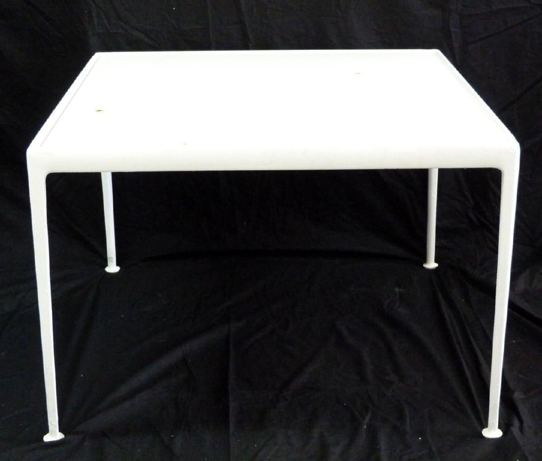 RICHARD SCHULTZ FOR KNOLL DINING TABLE: Richard Schultz for Knoll aluminum dining table. Measures 38" (96.5cm) x 38" (96.5cm) x 26" (66cm) height.