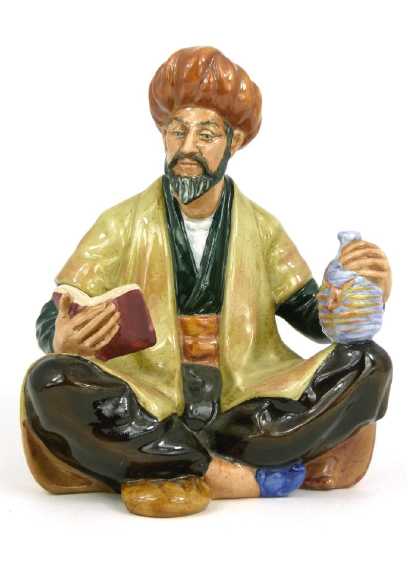 ROYAL DOULTON 'OMAR KHAYYAM' PORCELAIN FIGURINE: Royal Doulton 'Omar Khayyam' porcelain figure #2247. Marked to underside. Measures 6" (15.2cm) height.