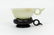 CHINESE CARVED WHITE JADE CUP w STAND - 4