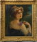 EMILE VERNON 'GIRL w LILACS' OIL PAINTING / CANVAS