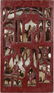 CHINESE CARVED, GILT & LACQUERED WOOD PANEL - 4