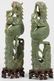 PR CHINESE CARVED JADE PHOENIX BIRDS - 8
