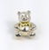 TIFFANY & CO STERLING SILVER TEDDY BEAR w 18kt BOW