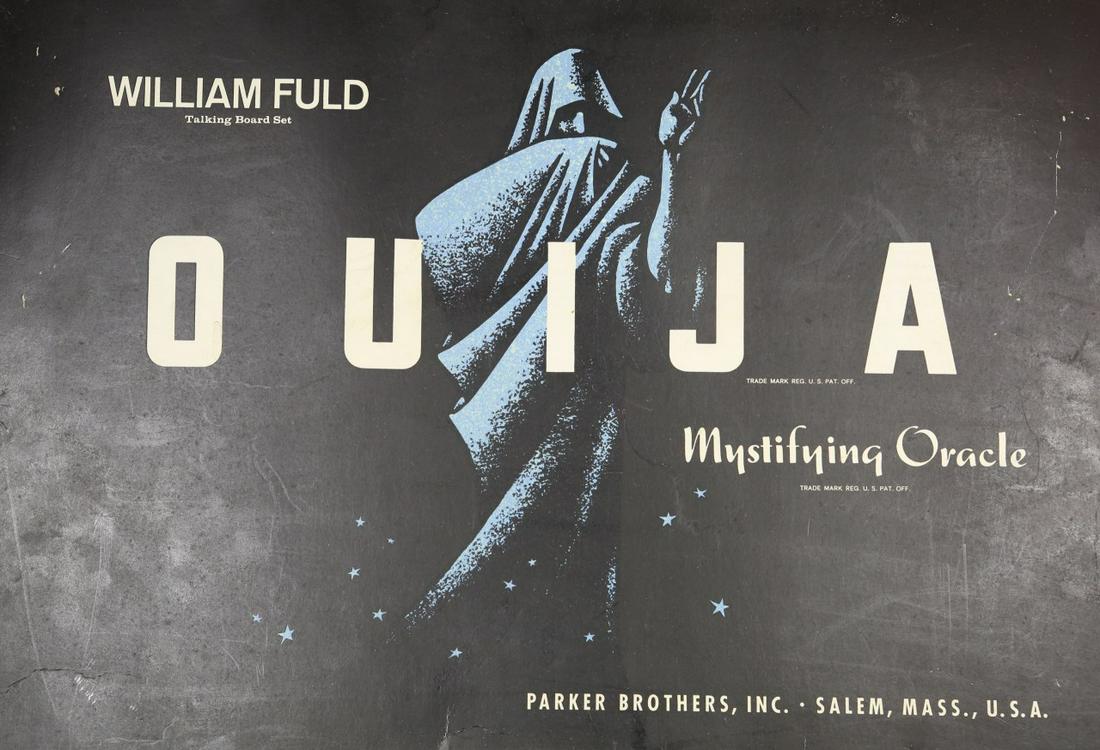 VINTAGE PARKER BROTHERS OUIJA BOARD: Vintage Parker Brothers Ouija board game. Box measures 22" x 15".