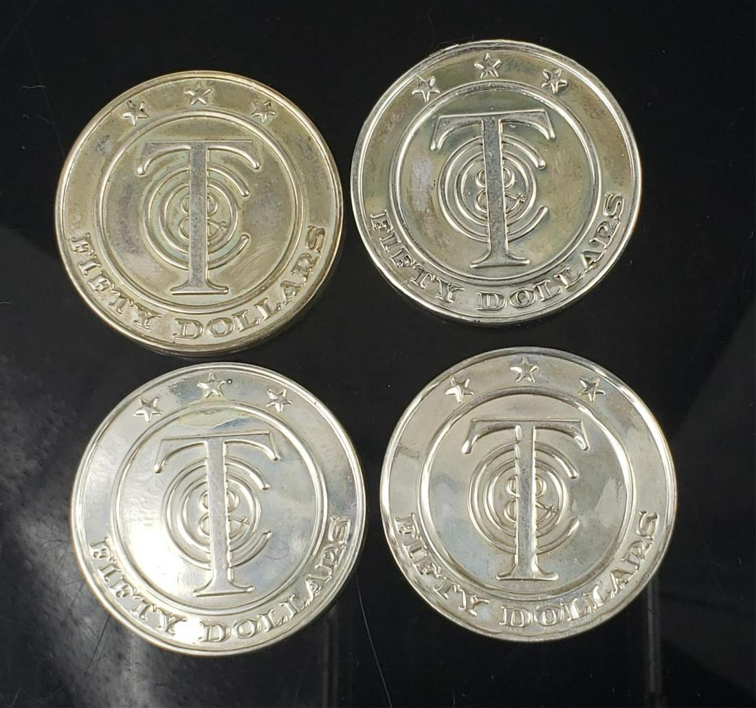 Tiffany & Co Sterling $50 'tiffany Money' Coin