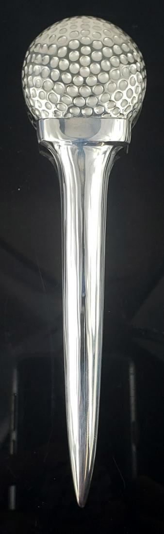 TIFFANY & CO STERLING GOLF BALL LETTER OPENER (1 of 2)