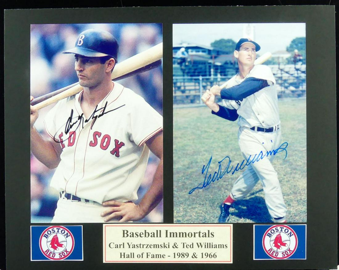 CARL YASTRZEMSKI & TED WILLIAMS AUTOGRAPHED PHOTOS (1 of 3)