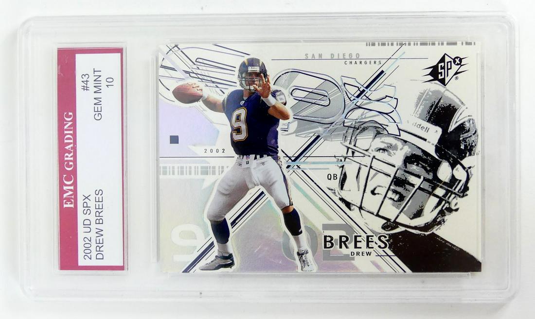 2002 UPPER DECK SPX DREW BREES FOOTBALL CARD (1 of 2)