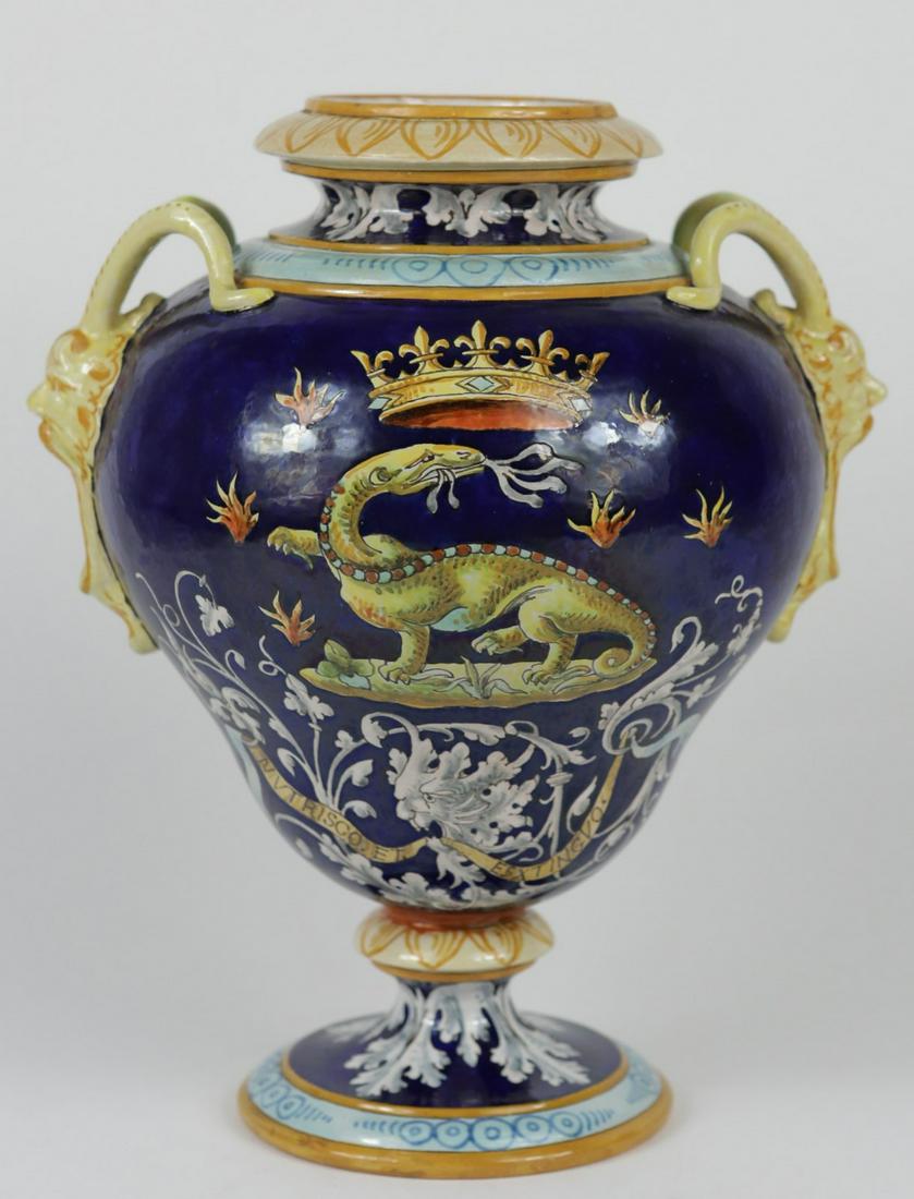 ULYSSE BLOIS BALON FAIENCE POTTERY URN (1 of 8)