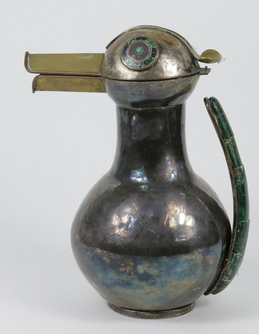 LOS CASTILLO MEXICO SILVER PLATED BIRD PITCHER (1 of 10)