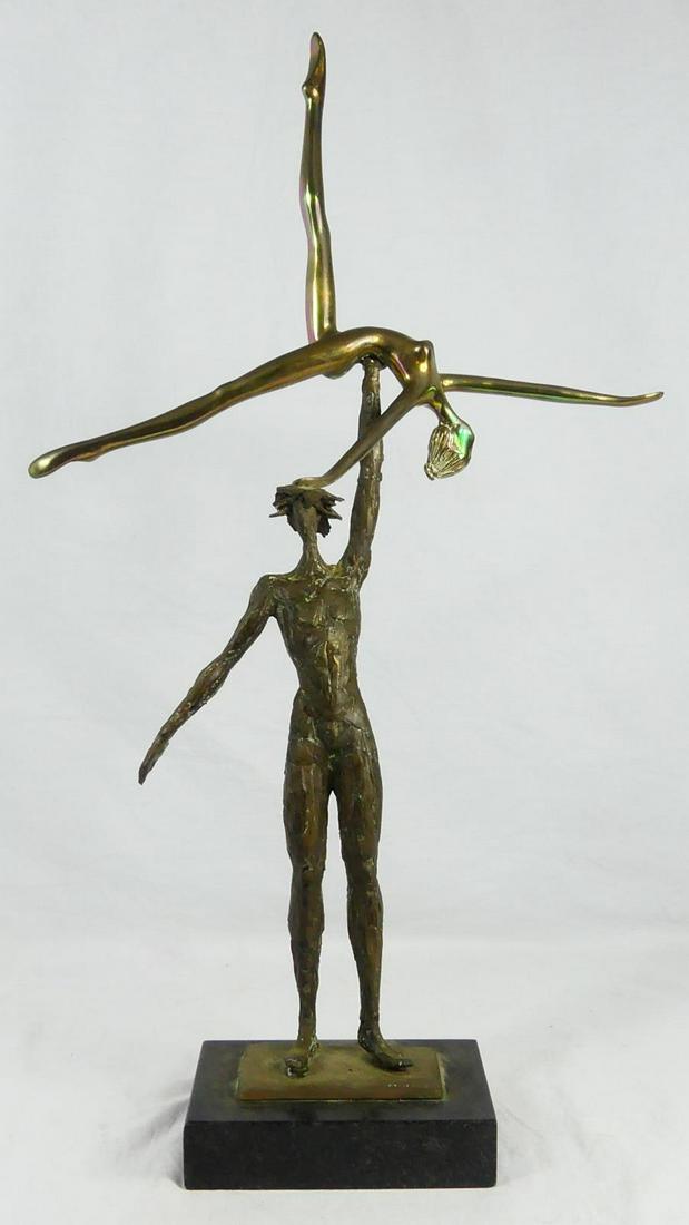 PRINCE MONYO 'BALLET DANCERS' BRONZE SCULPTURE (1 of 7)