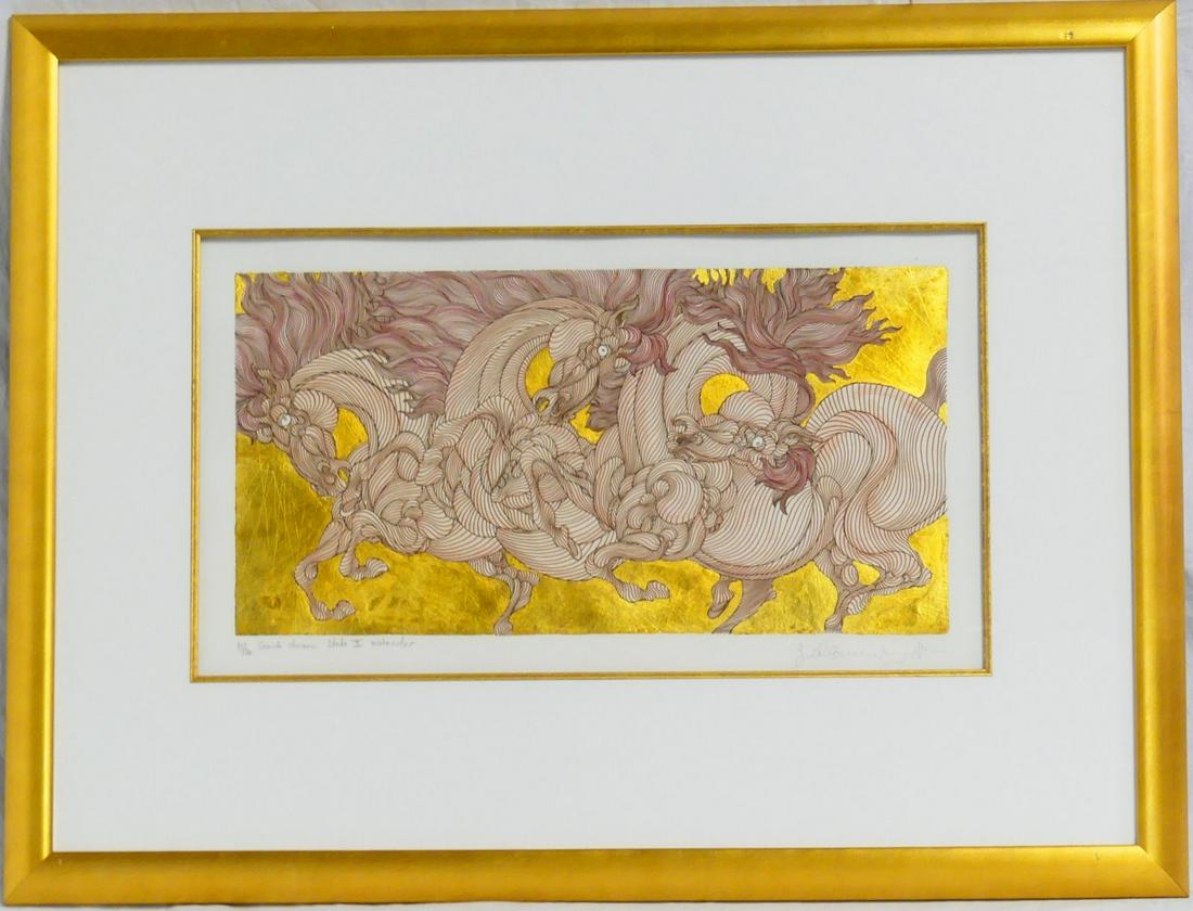 GUILLAUME AZOULAY 'GRAND CHEVAUX' SILKSCREEN (1 of 5)