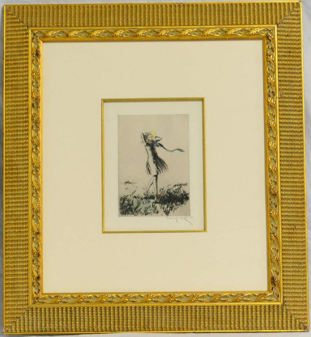 LOUIS ICART 'CAREFREE' ETCHING (1 of 5)