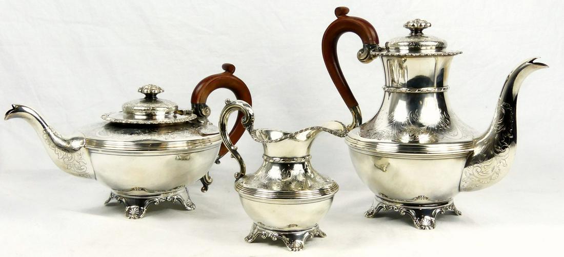 3pc BIRKS REGENCY PLATE ENGLISH TEA SET (1 of 4)
