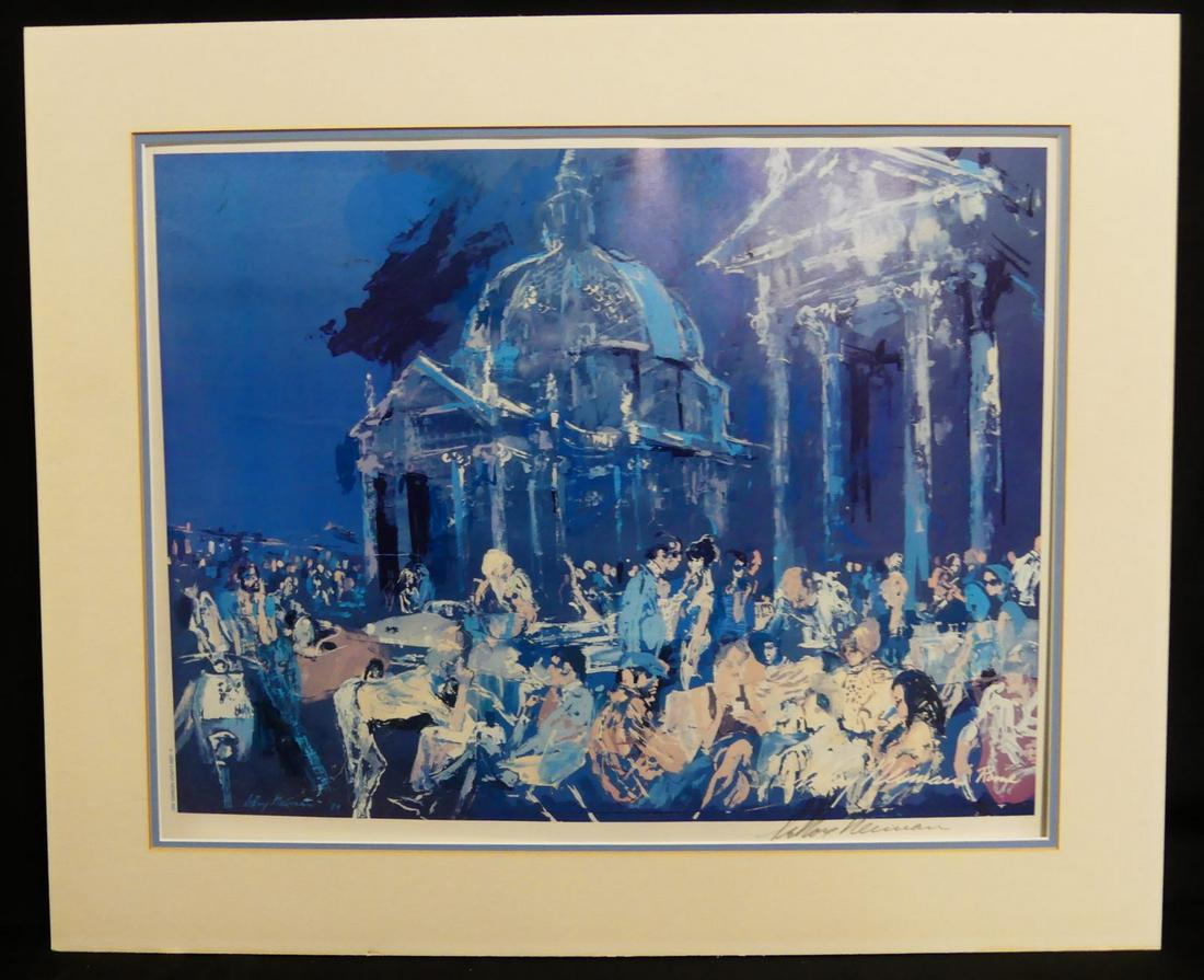 LEROY NEIMAN 'PIAZZA DEL POPOLA ROME' SIGNED PRINT (1 of 4)
